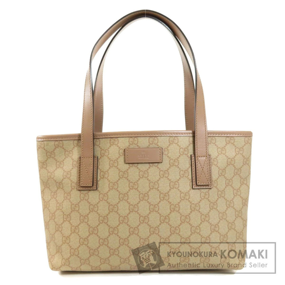 Gucci GG Signature Tote Bag beige tan canvas